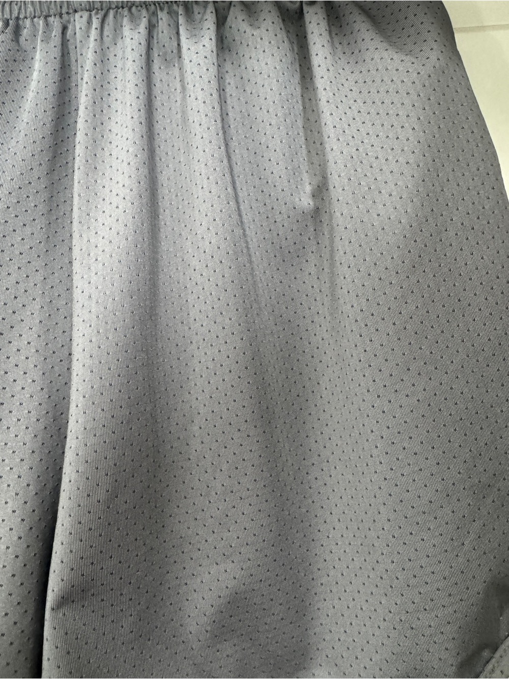 Augusta Sportswear Gray Athletic Mesh Shorts; built in underwear, elastic waist - Picture 2 of 6